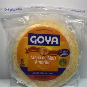 Arepa de maíz amarillo Goya (5 unidades)